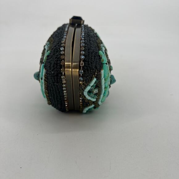Mary Frances Jeweled Handbag Clutch Stone Minaudiere Beaded Boho Vintage Gem - Picture 3 of 13